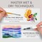 CHROMATEK Watercolor Paint Set, 50 Vivid Colors, Water Color Paper Pad, Brush, Aqua Pen, Palette, Color Chart, Swatch Sheets & Metal Travel Case, Premium All-In-One Art Travel Kit Art Supplies